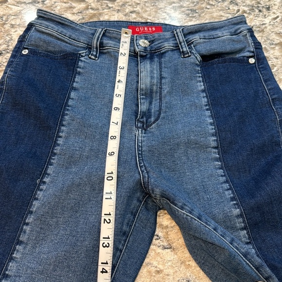 Guess | Vintage Two-Tone Colorblock High Waist Skinny Jeans Size 29 EUC 27 Long - Picture 8 of 14